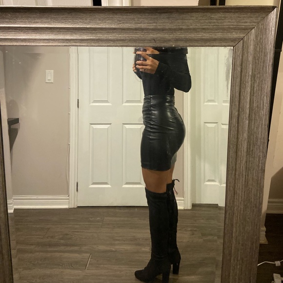 High waisted leather skirt - size 2 GUESS BY MARCIANO - Picture 5 of 8